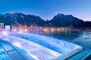 Deutschland - Hotel König Ludwig (Infinity Whirlpool im See), Schwangau