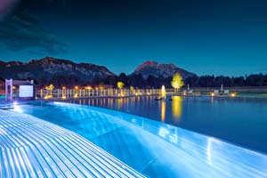 Deutschland - Hotel König Ludwig (Infinity Whirlpool im See), Schwangau